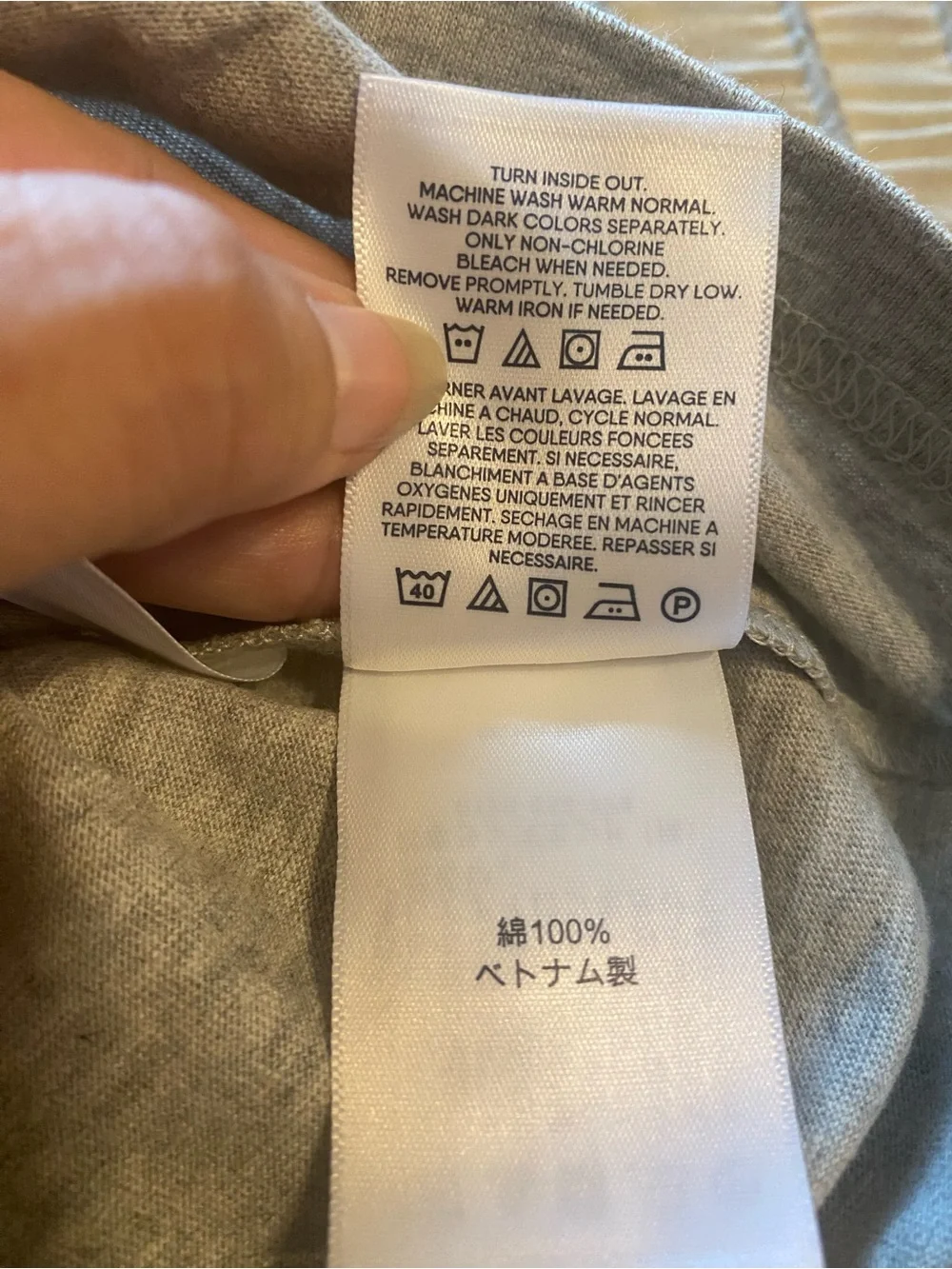 Lands' End - New - Kids' Long-Sleeve Crewneck Shirt - Gray